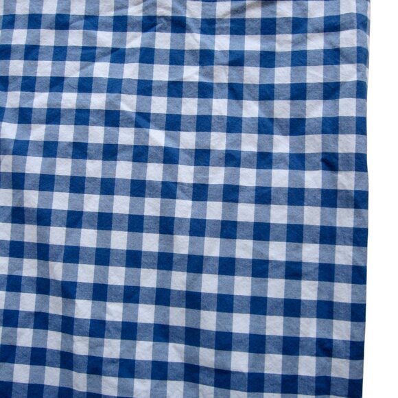 Pottery Barn Kids Blue & White Gingham Large Check Duvet Cover Twin Size Cotton - Picture 4 of 6